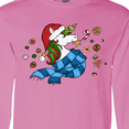 thumbnail image 4 of Inktastic Cute Christmas Unicorn with Cookies Long Sleeve T-Shirt, 4 of 5