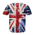 thumbnail image 4 of Brnmxoke Plus Size American Flag Shirts Women Patriotic Shirts USA Flag Graphic T-Shirt 4th of July Tee Tops Loose Oversized Tees Shirt 2024 Summer Tunic Tops, 4 of 5