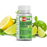 SaltStick Electrolyte FastChews - 60 Lemon Lime Chewable Electrolyte Tablets - Salt Tablets for Runners, Sports Nutrition, Electrolyte Chews - 60 Count Bottle