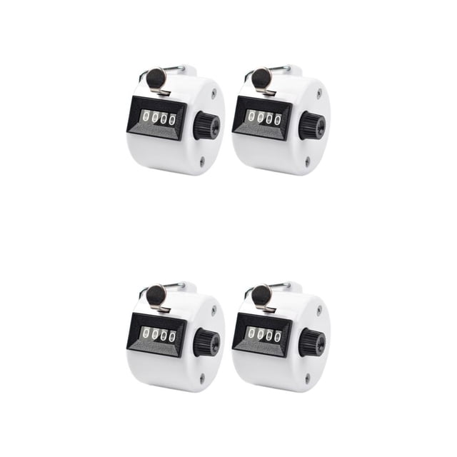 maskred 2pcs Materials Unisex Manual Counting Tally For Clear Scale Clear Accurate Scale White 2Set