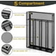 thumbnail image 3 of Cutlery Organiser, 5 Compartments Cutlery Tray, Black Steel Mesh Organiser for Kitchen Drawer, Anti-Slip Utensil Trays for Knife Fork Spoons (Metal Bl, 3 of 5