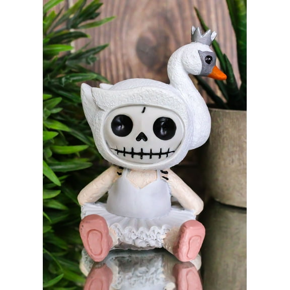 Ebros 3.5" H Furrybones Odette The White Swan Lake Princess Ballerina Figurine