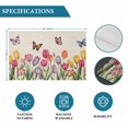 thumbnail image 6 of Tulips Spring Floral Placemats Set of 4, Pastoral Flowers Butterfly Rustic Placemats for Dining Table, Place Mats for Kitchen Tabletop, Waterproof Wipeable Dining Table Mats Set, 6 of 9