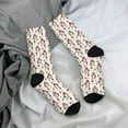 thumbnail image 5 of Hirioo Merry Christmas Santa Pattern Adult Middle Tube Socks Breathable Sock Non-Pilling,Contrasting Color Design, 5 of 6