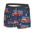 thumbnail image 2 of Fotbe Fire Truck 1 Men’s Total Support Pouch Boxer Briefs, X-Temp Cooling, Moisture-Wicking Underwear, Regular, Long-leg and Trunk-XX-Large, 2 of 9