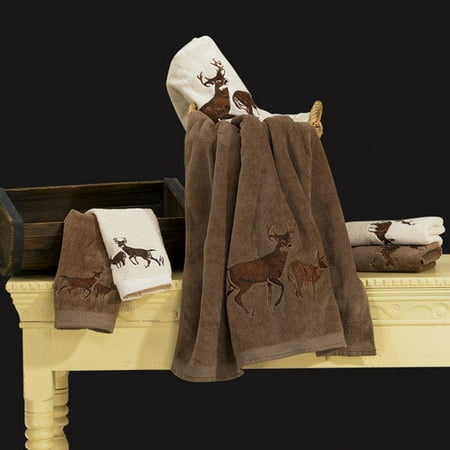 HiEnd Accents Deer 3 Piece Towel Set
