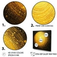thumbnail image 3 of Designart "Fantasy Of Moon'S Lemon Light" Moon Canvas Prints, 3 of 7