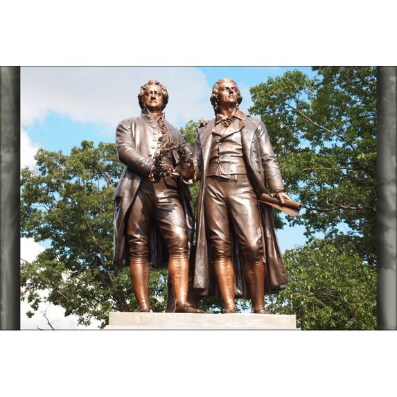 24"x36" Gallery Poster, Goethe-Schiller Monument in Syracuse, New York (1911)