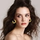 thumbnail image 4 of 2 pares de pendientes de rafia para mujer, pendientes de aro de ratán, pendientes de paja tejidos, playa de verano, 4 of 5