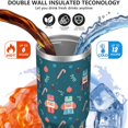 thumbnail image 3 of Christmas 30oz Handheld Travel Tumbler with Handle – Double Wall Stainless Steel Insulated Cup, Flip Straw Lid, Leak-Proof & BPA-Free for Hot and Cold Drinks – Durable Coffee & Juice Mug Black, 3 of 7