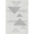 thumbnail image 5 of nuLOOM Kerrie SpinClean Modern Triangles Machine Washable Area Rug, 2' 6" x 8', Runner, Kerrie Light Grey, 5 of 7