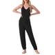thumbnail image 1 of Conjunto de pijama de felpa esponjosa sin mangas para mujer INSPIRE CHIC, pantalones jogger gruesos, ropa de casa, pijamas XL negro, 1 of 5