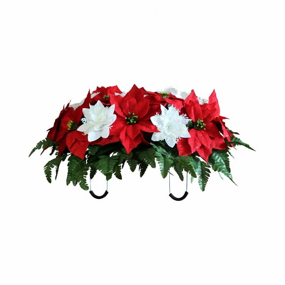 LAMIRO Flower Saddle Arrangement of Cemetery Tombstones for Tomb Decoration