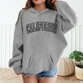 thumbnail image 2 of Girls Athletic Hoodie Soft Pullover Sweatshirt With Pocket Comfortable Casual Sportswear For Teen Youth, 2 of 4