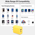 thumbnail image 7 of MFIGIGK 20W USB-C Fast Charger [2 Pack 6.6FT Cable] – Dual-Port QC + PD 3.0 Power Delivery Charging Block Compatible with iPhone 17/17 Plus/17 Pro Max/16/16 Plus/16 Pro Max/15 Pro Max/iPad Pro, 7 of 7