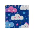 thumbnail image 4 of Cute Cartoon Clouds and Stars Blackout Curtains for Living Room Bedroom 55W x 54L Insulated Window Drapes 2 Panels, 4 of 5