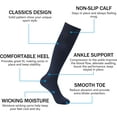 thumbnail image 3 of Soccer Socks, Unisex Long Tube Solid Color Team Sports Football Baseball Athletic Compression Calf Socks for Running Cycling Football, 1 Pair, 3 of 8