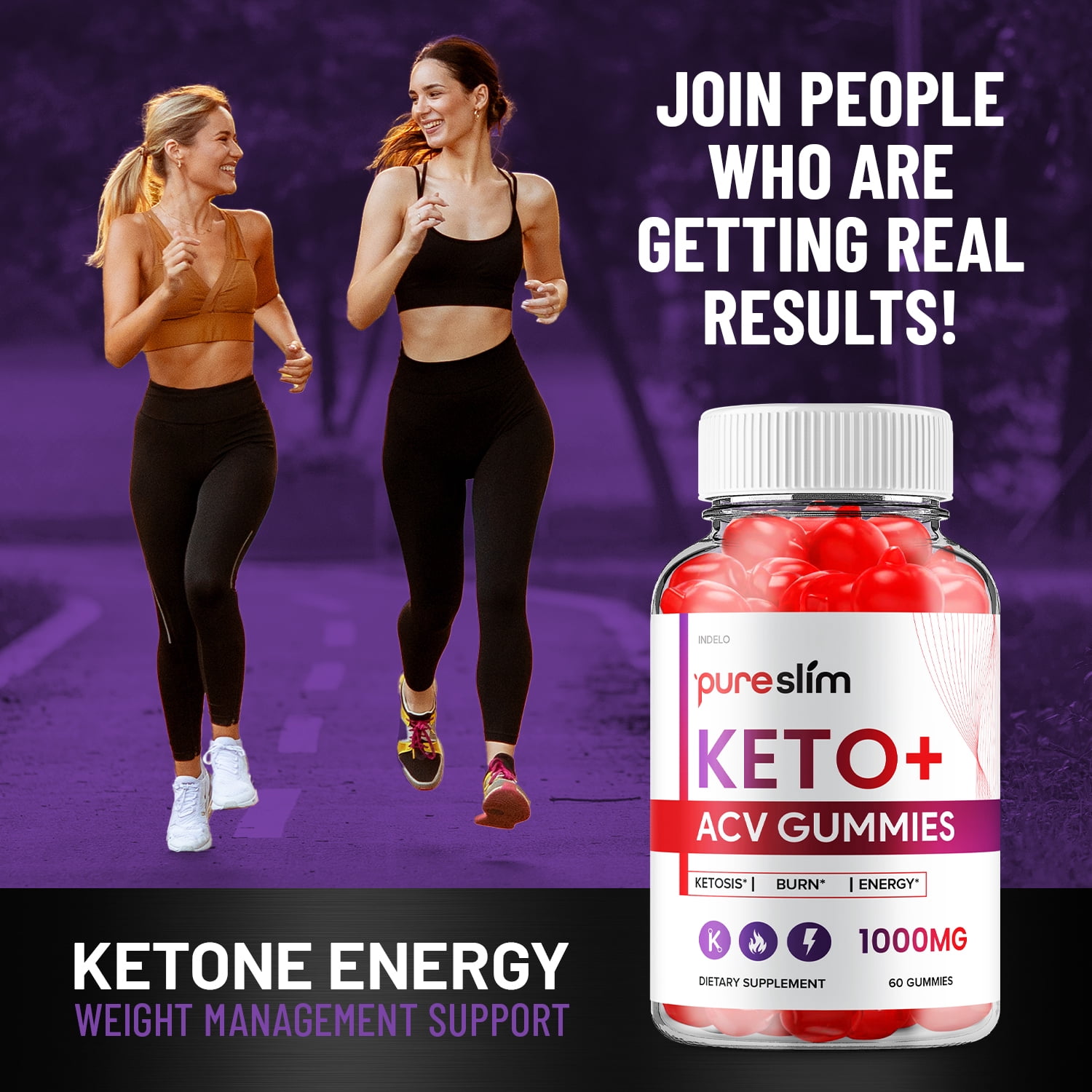 (3 Pack) Pure Slim Keto + ACV Gummies - Pure Slim Keto ACV Gummies Advanced Weight Loss, Maximum Strength Supplement (180 Gummies)