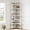 White, variant on Fnova 78.7" Tall 7-Tier Corner Bookshelf, Industrial Large Corner Bookcase Storage Display Rack with Metal Frame for Living Room Home Office