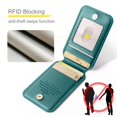 thumbnail image 4 of Decase Magnetic PU Leather Wallet Phone Case for Google Pixel 9, RFID Blocking, Mag-Safe Compatible, 2-in-1 Removable Card Holder,Shockproof Flip PU Leather Phone Cover,Green, 4 of 9