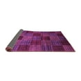 thumbnail image 2 of Ahgly Company Indoor Round Checkered Purple Modern Area Rugs, 8' Round, 2 of 4