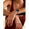 thumbnail image 7 of Wearlizer Natural Stone Strap Compatible with Apple Watch Band for Women 38/40/41/42/44/45/46/49mm, Stretch Jasper Beaded Bracelet Band, Handmade Boho Elastic Strap for iWatch Series 11-1/Ultra, 7 of 7