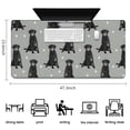 thumbnail image 5 of Long Mouse Pads for Desk,Black Labrador Desk Mats on Top Of Desks, Desk Mouse Pad Extra Large with 3mm Non-Slip Base and Stitched Edge for Gaming,Office,Work,Home 47.3"x23.6", 5 of 6
