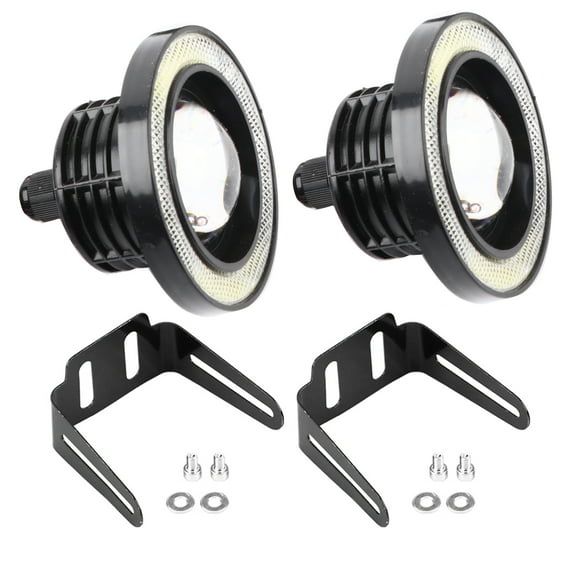 COB Fog Lights,Universal 2pcs 10W LED W Angel Eyes Fog Lights Fog Lights Tailored for Perfection