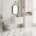 thumbnail image 4 of Tolead 30 inch Floating Bathroom Vanity with White Ceramic Sink and 2 Drawers, 4 of 7