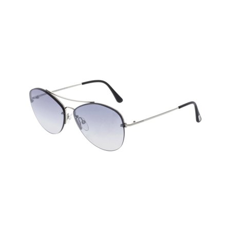 - Tom Ford Women's Mirrored Margret FT0566-18C-60 Silver Butterfly Sunglasses