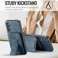 thumbnail image 5 of Allytechgroup Wallet Case for Samsung Galaxy A25 5G, RFID Blocking Premium PU Leather Cards Holder Retro Shockproof Scratch Resistance Phone Case for Women Men, Blue, 5 of 9