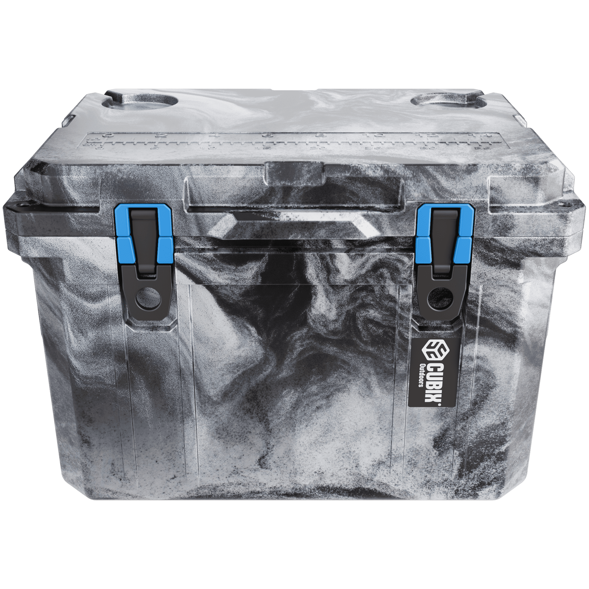 Cubix Outdoors 20 QT QuadraX Portable Insulated Hard Cooler - Fits 14 Cans - Winter Camo