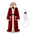 thumbnail image 2 of ZENVIVE Santa Wearable Heated Blanket, Heated Shawl Soft Flannel Warming Throw Blanket, 6 Heating Settings, Built in 2 Hour Automatic Shut Off Function, Washable Christmas Gift for Men Women Adults, 2 of 9