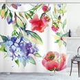 thumbnail image 1 of Ambesonne Art Shower Curtain, Summer Flowers Branch, 69"Wx70"L, Multicolor, 1 of 3