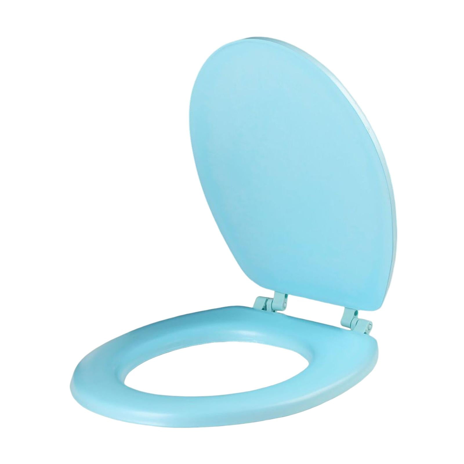 EVA Toilet Seat Cushion with Lid Durable Comfortable Accessory Easily Clean Shaped Blue