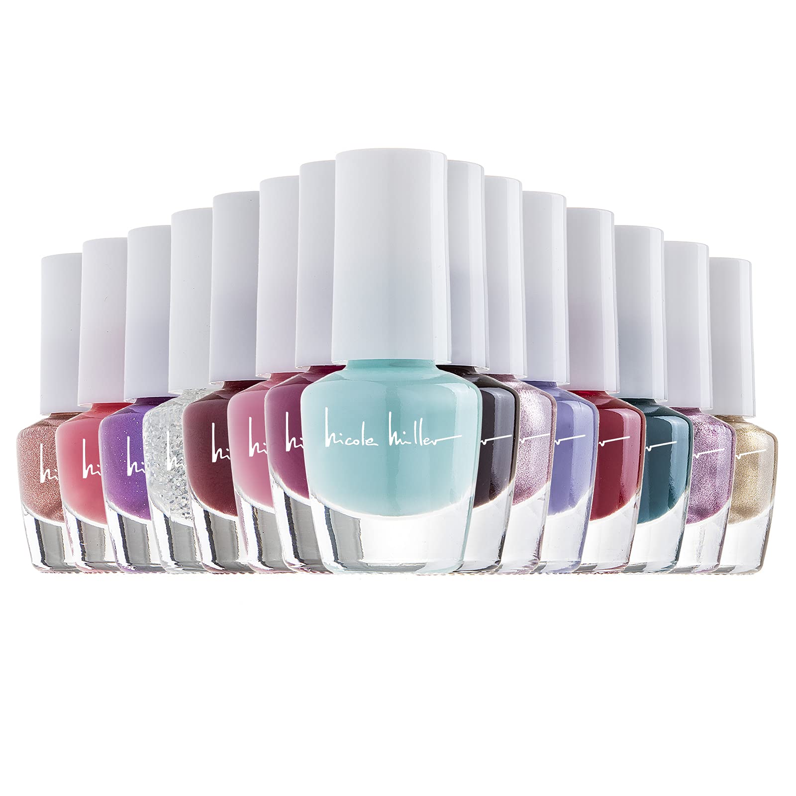 Nicole Miller Mini Nail Polish Set 15 Glossy and Trendy Colors