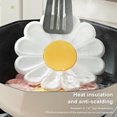 thumbnail image 4 of serony Placemat Heat Insulation Flower Pad Holder Kitchen Table Mat Anti-scalding Washable Reusable Drink Coaster Countertop White, 4 of 9