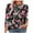 Black Plus Size Blouse for Women_b, variant on CYMMPU Flower Pattern 3/4 Sleeve Blouses for Women Dressy Casual Loose Fit Spring Tunic Tops Crew Neck Fall Fashion Shirts Lightweight Basic T-Shirts L