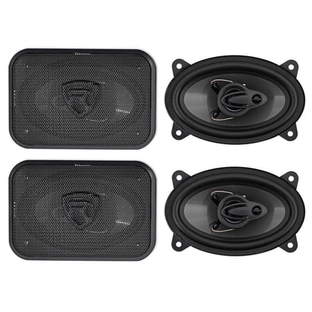 Rockville RV46.3A 4x6 in 3-Way Car Speakers totalling 1000-Watt Peak/140-Watt RMS CEA Rated, Polypropylene Woofer, Butyl Rubber Surround, 4-Piece