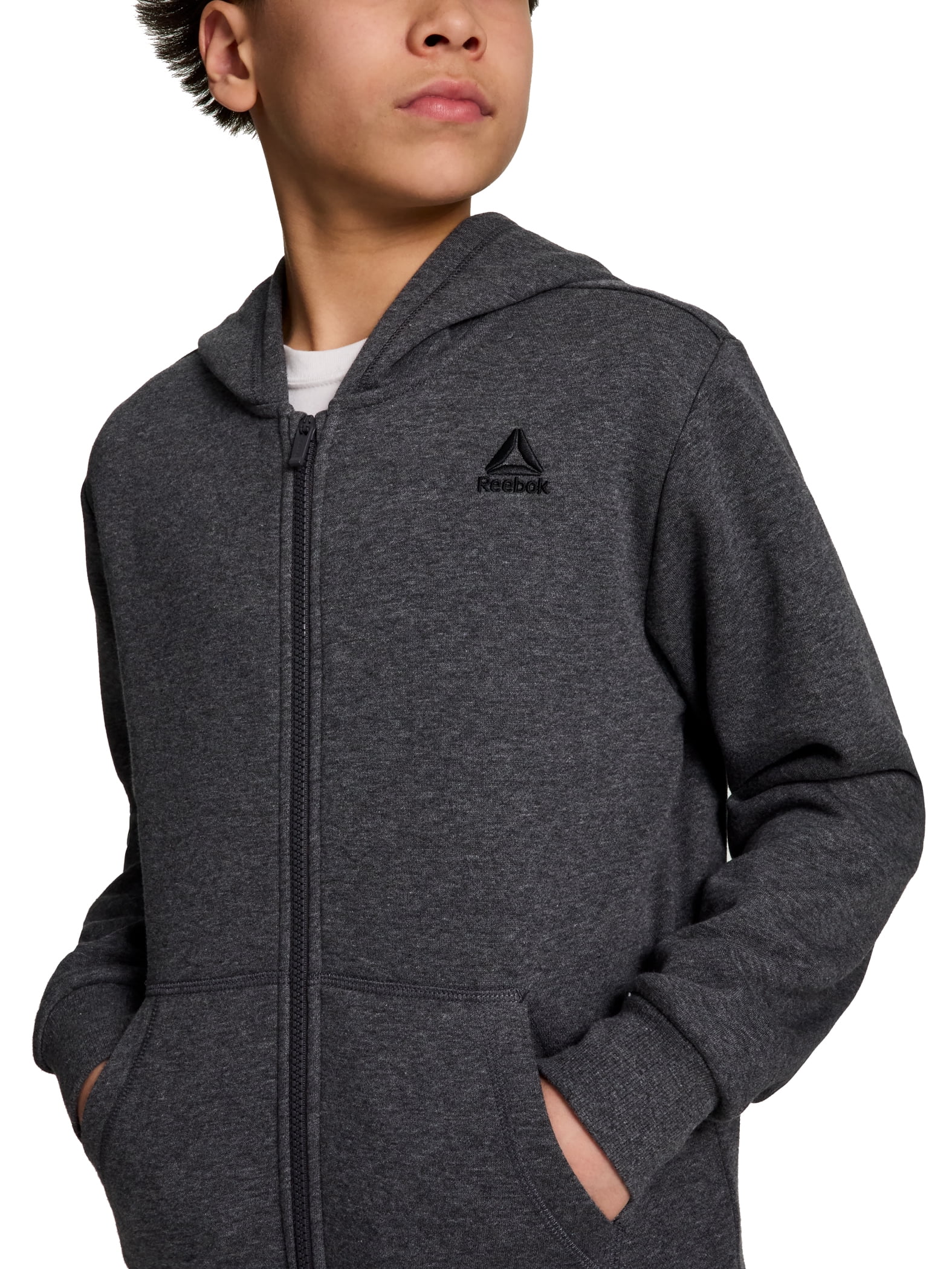 Reebok Boy's Game Day Performance Full-Zip Fleece Hoodie, Sizes 4-18