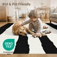 thumbnail image 4 of ODIKA 9'x12' Washable Area Rug Cowboy Southwestern Themed Spotted Print Zebra Stripe Details for Master Suite, California King, Under Bed, Non-Shedding, Easy Care, 4 of 7