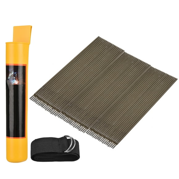 Amdohai 60 PCS Welding Rod Set General 3.2x350mm Carbon Steel Electrode Welding Rod for Welding Work Welding Cutting Accessories with Storage Can