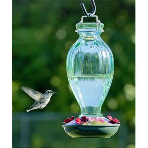 WoodLink WL35243 Fluted Glass Hummingbird Feeder