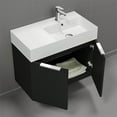 thumbnail image 4 of Nameeks Derin-3217-W-C-R Derin 32" Wall Mounted Single Basin Vanity Set - Black, 4 of 7