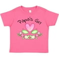 thumbnail image 3 of Inktastic Papa's Girl Heart Flowers Girls Toddler T-Shirt, 3 of 5