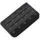 thumbnail image 3 of Black 5 Rows Hook and Eye Tape Extension Bra Strap Extender 5 Pcs for Women, 3 of 5