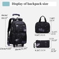 thumbnail image 5 of Mochilas con ruedas Mochila con ruedas para niños escolares Mochila con ruedas Space-Galaxy Roller Bookbag, 5 of 5