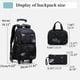 thumbnail image 5 of Mochilas con ruedas Mochila con ruedas para niños escolares Mochila con ruedas Space-Galaxy Roller Bookbag, 5 of 5