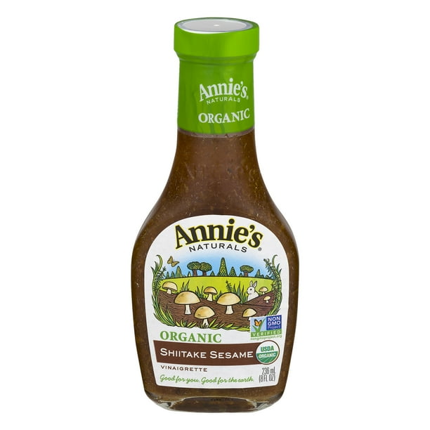 3 Pack Annie S Organic Shiitake Sesame Dressing 8 Fl Oz Bottle Walmart Com Walmart Com