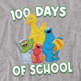 thumbnail image 2 of Sesame Street 100 Days of School Unisex Adult Canvas Brand T Shirt, Athletic Heather, Small, 2 of 3